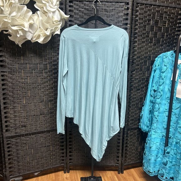 Madison Margiela MM6 Blue Asymmetric Tunic Top Size XS - Picture 3 of 4